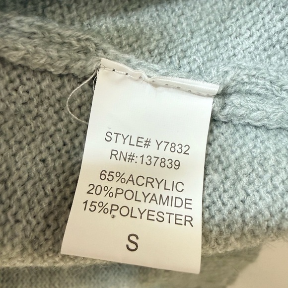 Luna Ivy Gray Women's Cardigan with Bow Accents Size S - Picture 6 of 7